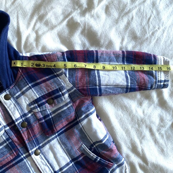 Baby Gap Toddler Hooded Button Up Plaid 2T - Picture 6 of 6
